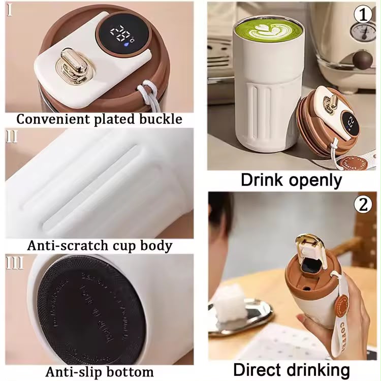 Intelligent LED Smart Temperature Tumbler 450ml - Image 4