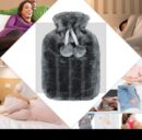 Hot Water Bottle With Cover Luxury Soft Fluffy 2L