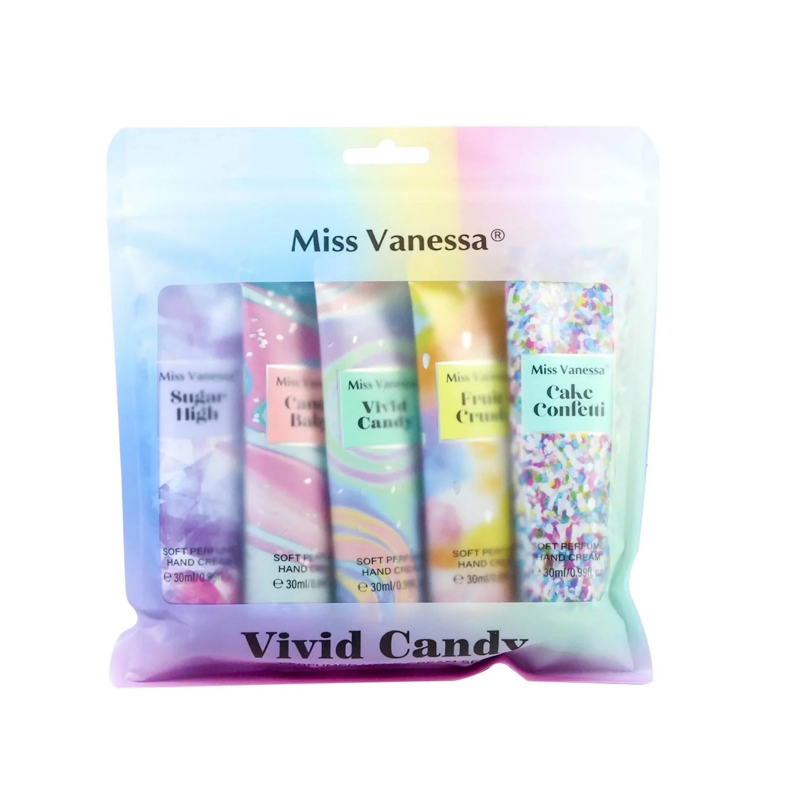 Miss Vanessa Vivid Candy Perfumed Hand Cream Set - 30g X 5 Pcs - Image 2
